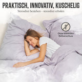 Bettwäsche 200 x 200 cm | Wolkengrau